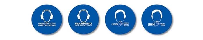 Different types of SafeEar signs